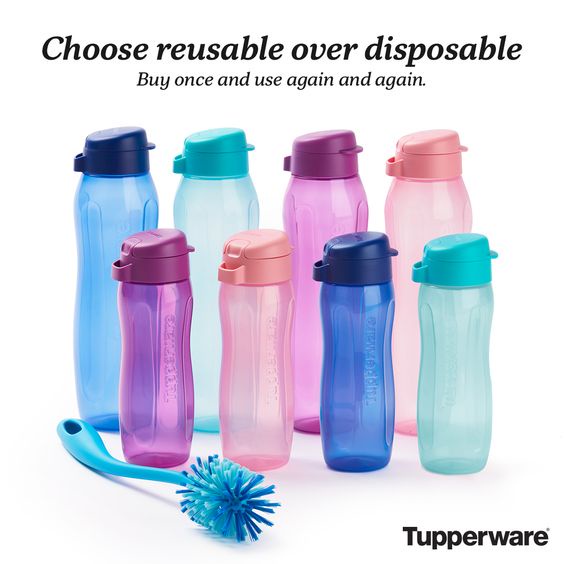 Tupperware Slim Eco Bottle 1L/750ml/500ml/310ml(1 ชิ้น)
