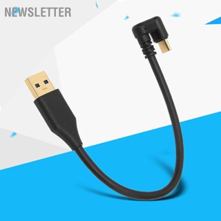 Newsletter สายเคเบิล Usb 5Gbps 3.0A ตัวผู้ Am‐C เป็น Type‐C ข้อศอก Abs สําหรับชาร์จซิงโครไนซ์