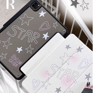 White star IPad caseเคสไอแพดฝาสามทบลายดาวสไตล์minimal จากร้าน Rolincube