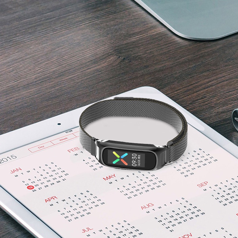 สายนาฬิกาสแตนเลสสำหรับ OPPO BAND สายนาฬิกาโลหะสไตล์มิลาน - รูปที่ 6