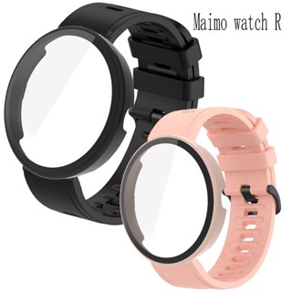 เคส Maimo Watch R Strap Smart Watch สายซิลิโคนนิ่ม Maimo R Watch เคสพีซี ฟิล์มกระจกนิรภัย เปลี่ยนได้ อุปกรณ์เสริมเข็มขัด