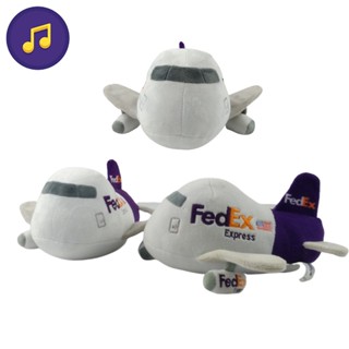 ของเล่นตุ๊กตาเครื่องบิน FedEx Express ของขวัญสําหรับเด็ก