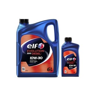 elf [ 10W-30 ] ขนาด 6+1 ลิตร น้ำมันเครื่องดีเซลกึ่งสังเคราะห์ EVOLOTION 500 DIESEL (API CH-4)