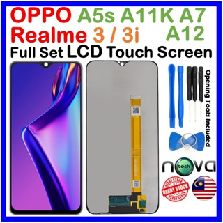 Ngs ชุดหน้าจอสัมผัส LCD แบบเต็มจอ สําหรับ OPPO A5s OPPO A11K OPPO A12 OPPO A7 Realme 3 Realme 3i