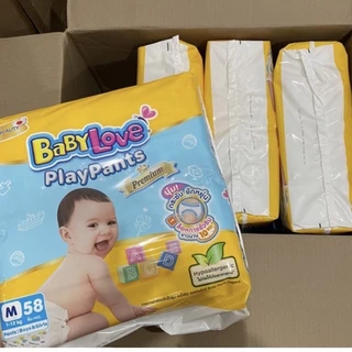 ใส่โค้ดลด 20% ส่งฟรี เหลือ 991-.❤️ขายยกลัง Baby Love กางเกงผ้าอ้อมเด็ก เพลย์แพ้นท์(ห่อเหลือง)