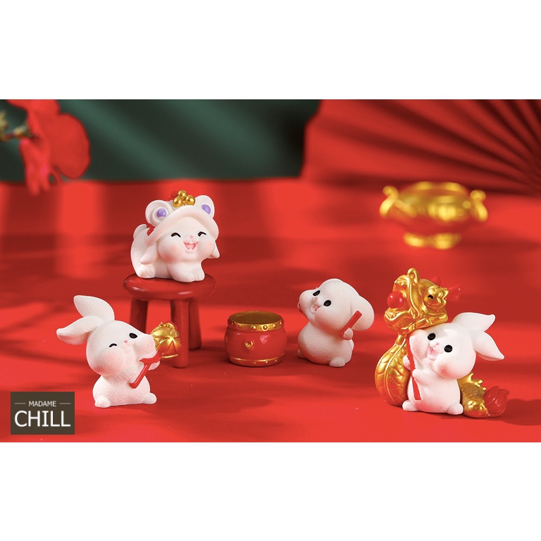 [MC391] ตุ๊กตุ่นจิ๋ว กระต่าย ต้อนรับ ตรุษจีน 🐰💰 (1 ตัว ราคา 7, 10, 15, 20 บาท) - รูปที่ 2