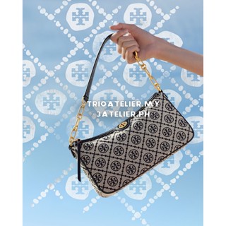 Toryburch T Monogram Jacquard Studio Hobo กระเป๋า 2 สี