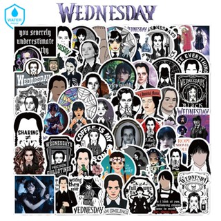 50Pcs Wednesday Addams Sticker Waterproof Adhesive Reusable Decoration For Case