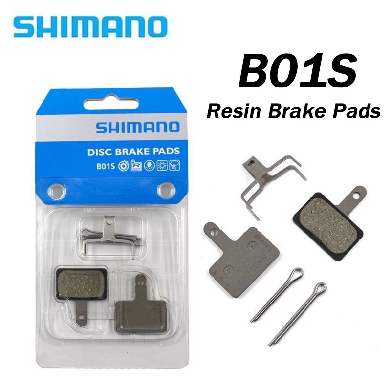 Shimano ผ้าเบรคดิสก์เบรกจักรยาน B01S เรซิ่นแผ่น MTB พร้อมดิสก์เบรกใบพัดอะแดปเตอร์ PM A Pillar Biycle Accessories