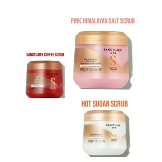 พร้อมส่งค่ะ แท้ 💯🎉Sanctuary  Spa Signature  Collection Hot Sugar Scrub,Coffee &amp; Salt Scrub 300ml.