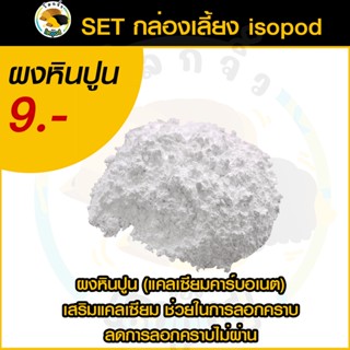 ผงหินปูน เสริมแคลเซียม หินไลม์สโตน Limestone อาหาร สำหรับไอโซพอด isopod สัตว์เลื้อยคลาน