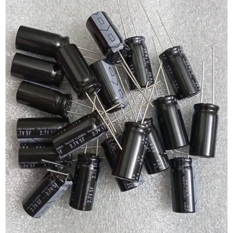 5f 2.7v ขนาด 8x20mm  10ชิ้น สินค้าในไทยพร้อมส่ง
