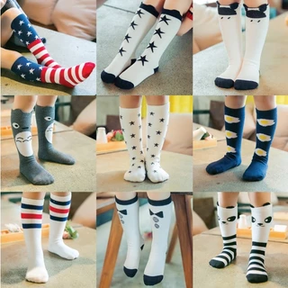พร้อมส่ง! ถุงเท้าเด็ก ถุงเท้ายาวเด็ก ถงเท้ากันหนาวเด็ก 20 ลาย