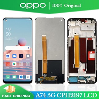 6.5&amp;quot; หน้าจอสัมผัส LCD พร้อมกรอบดิจิไทเซอร์ สําหรับ Oppo A74 5G Oppo A74 5G CPH2197 CPH2263