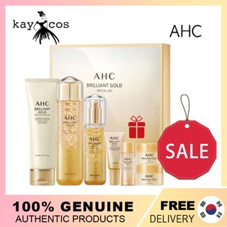 Ahc Brilliant Gold ผลิตภัณฑ์ดูแลผิว 3 ชุด/ AHC Brilliant Gold Skin Care 3 Set