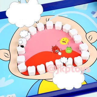 ชุดกล่องหมอฟัน (เเม่เหล็ก) สอนเเปรงฟัน ของเล่นไม้เสริมทักษะ ของขวัญเด็ก