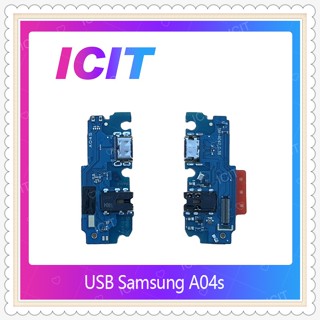 USB Samsung A04s อะไหล่สายแพรตูดชาร์จ แพรก้นชาร์จ Charging Connector Port Flex Cable（ได้1ชิ้นค่ะ) ICIT-Display