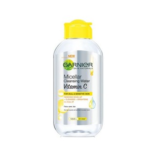 GARNIER Skin Naturals Micellar Cleansing Water Vitamin C ที่เช็ดเครื่องสำอาง 125ml