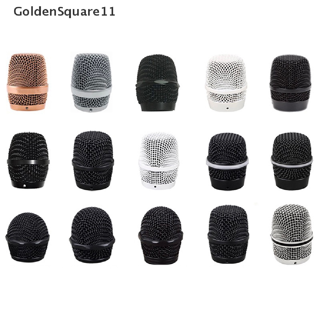 Gd เปลี่ยนตาข่ายเหล็กไมโครโฟนย่างไมโครโฟน Grille เปลี่ยนชิ้นส่วน DIY อุปกรณ์เสริม GoldenSquare
