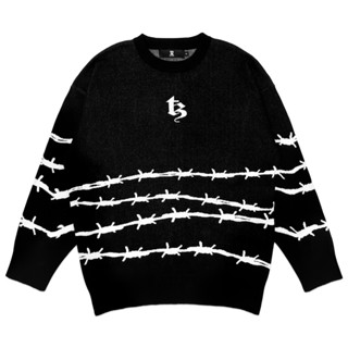 TZ BARBED WIRE OVERSIZED KNIT SWEATER