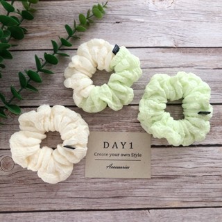 DAY 1 scrunchies โดนัทมัดผม ยางรัดผม