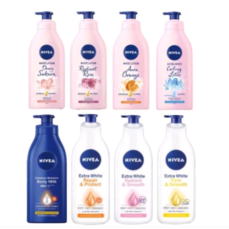 Nivea โลชั่นนีเวีย เอ็กซ์ตร้า ไวท์ ขนาด 550 มล. & 525 มล. มี 7 สูตร