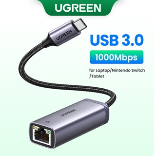 UGREEN อะแดปเตอร์เครือข่ายอีเธอร์เน็ต USB C เป็น RJ45 สําหรับแล็ปท็อป compatible compatible for Macbook USB