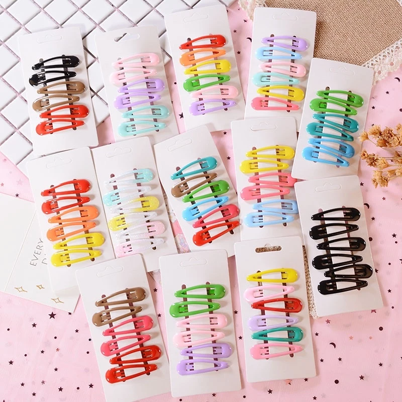Cute 042 กิ๊บติดผม กิ๊บแป๊ก ทรงหยดน้ำ 6 ชิ้น/แผง รุ่น ยาว 5 cm.