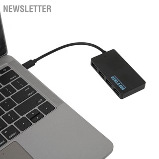 Newsletter ฮับ Usb 3.0 4 พอร์ต 5Gbps Type C กระจายความร้อนได้ดี แบบพกพา สําหรับคีย์บอร์ด เมาส์