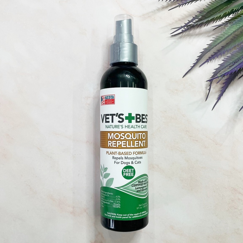 [Vet’s Best®] Spray Mosquito Repellent for Dogs and Cats Deet Free 236 mL สเปรย์กันยุง ไล่ยุง สำหรับสุนัข และแมว