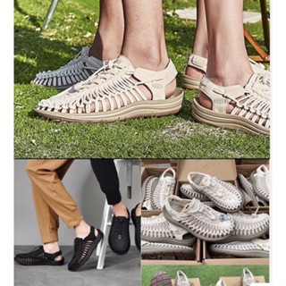 🔥Kenenหญิง รองเท้าแตะkeen รองเท้า แตะ รัด ส้น สไตล์ หญิง ราคาถูก รองเท้าเชือกถัก  สินค้าพร้อมกล่องแบน งานเทียบแท้