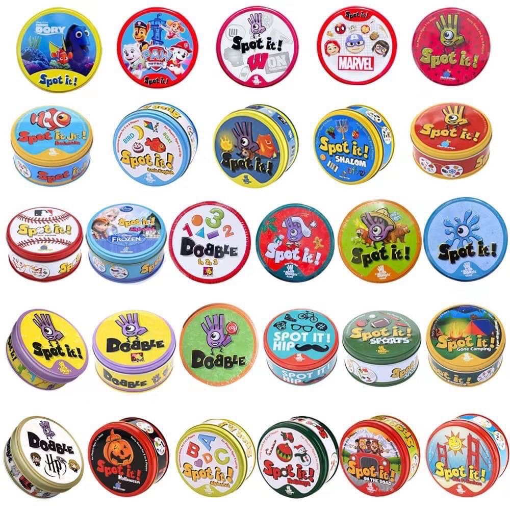 Dobble Card Game Spot It Potte เกมกระดาน 2 ถึง 10 ผู้เล่น สําหรับครอบครัว จับคู่เกมส์
