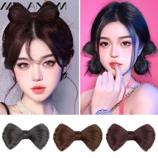 Women Hair Clip Side Fluffy Wig Bow Girls Hair Accessories Headwear Vintage Ladies Simple