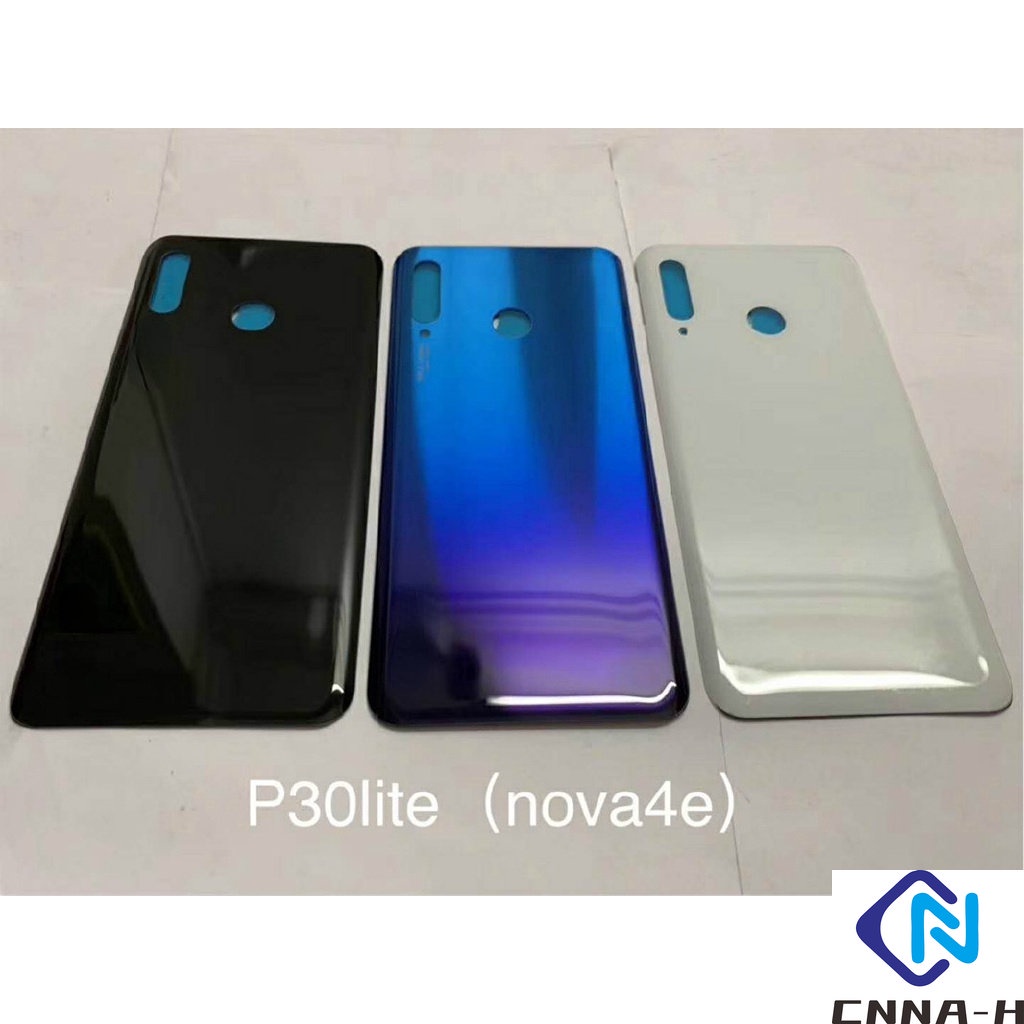 Huawei P30 Lite ฝาหลัง P20 Lite แบตเตอรี่กระจกด้านหลังอะไหล่โทรศัพท์พร้อมสติกเกอร์กาวเทปกาว