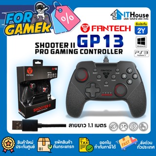 FANTECH GP13 SHOOTER II 🎮 GP-13 จอยเกมส์มิงสำหรับ PC/LOT PS3 ระบบ X-input มีระบบสั่น ทรงสไตล์ X-BOX ONE จับถนัดมือ⚡