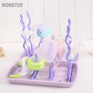 BMonster ราวตากขวดนม Pp พับได้ แบบพกพา ปลอดภัย ระบายน้ํา