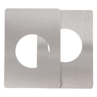 Door Plate Reinforcement Repair Hole Stainless Steel Hinge Front Filler Kit Lock Bracket Knob Cover Devicepush Backing Fixing