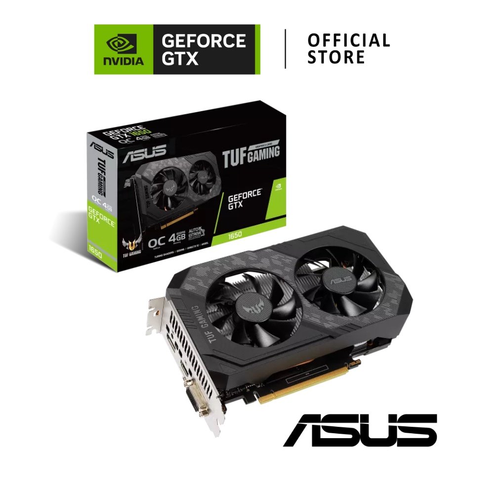 ASUS NVIDIA® GeForce® GTX 1650 TUF GAMING OC 4GB การ์ดจอ