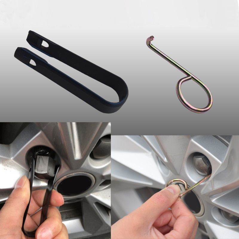 STA ล้อ Bolt Nut Caps ครอบคลุมเครื่องมือดึงฝาครอบศูนย์ถอดตะขอคลิปเครื่องมือ