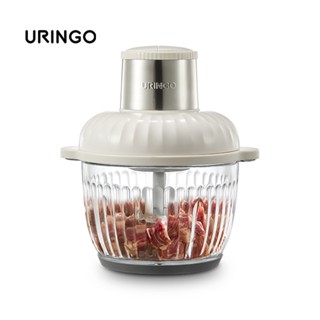 Uringo เครื่องบดเนื้อสัตว์ไฟฟ้า 2 ความเร็ว ใบมีดสเตนเลส 4 ใบ 2 ลิตร