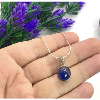 1Pc Natural corundum blue sapphire Pendant for ladies as gents 925 silver pendant of natural sapphire jewelry sapphire.