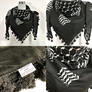 สินค้าพร้อมส่ง ผ้าพันคอ​อาหรับ Hirbawi ผ้าซาระบั่นอาราฟัต​ ผืนใหญ่​ Made in Palestine Arafat Keffiyeh