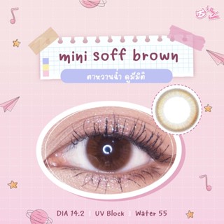 💋ค่าสายตา0.00-10.00🤟 mini soff brown by kittykawaii