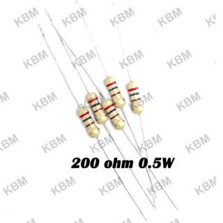 Resistor ตัวต้านทาน 200 ohm 0.25W 0.5W 1W 2W 5W 10W