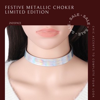 🔥SALE🔥โช้กเกอร์ประกาย✨สีเมทัลลิคงานParty🎉🌹✨Matallic Reflex Sexy Choker🌈✨สินค้าพร้อมส่งค่า