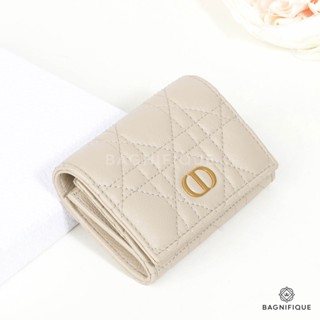 DIOR CARD HOLDER SHORT BEIGE