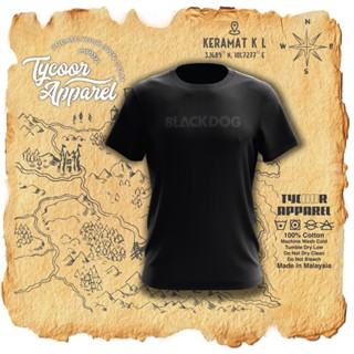 Blackdog เสื้อยืด ผ้าฝ้าย 100% พิมพ์ลาย Cetak Premium