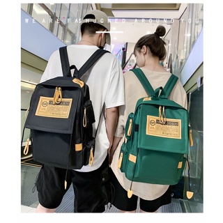 @กระเป๋าเป้ ความจุขนาดใหญ่เวอร์ชั่นเกาหลีแฟชั่นนักเรียนชาย-หญิง Backpack กระเป๋าเดินทาง พร้อมส่ง…