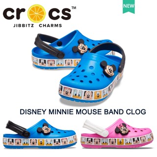 รองเท้า crocs เด็ก Disney MINNIE MOUSE BAND CLOG  รองเท้าชายหาด กันลื่น#207720