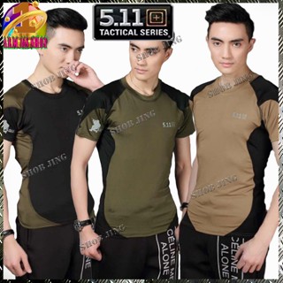 เสื้อยืดคอกลม เสื้อยืดคอกลมคอมแบท5.11 Tactical เสื้อยืดคอกลมแขนสั้น-ยาวชาย5.11ใส่ได้ทั้งหญิงทั้งชายเหมาะเดินป่าลาดตระเวน